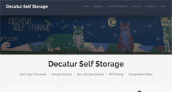 Desktop Screenshot of decatur-self-storage.com
