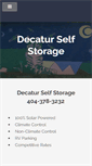 Mobile Screenshot of decatur-self-storage.com