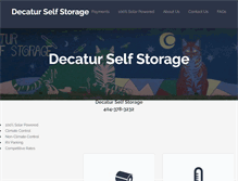 Tablet Screenshot of decatur-self-storage.com